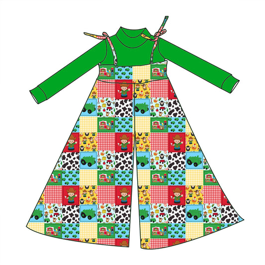 Little Farm Flare Romper & Top