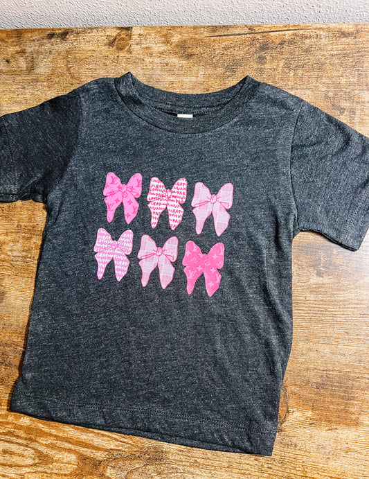 Pink Bows Kids Tee