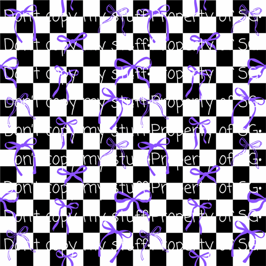 Purple Bows Seamless