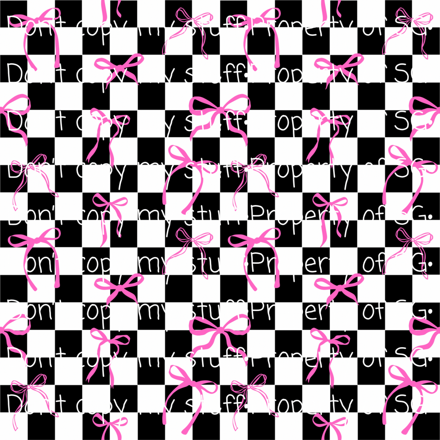 Pink Bows Seamless