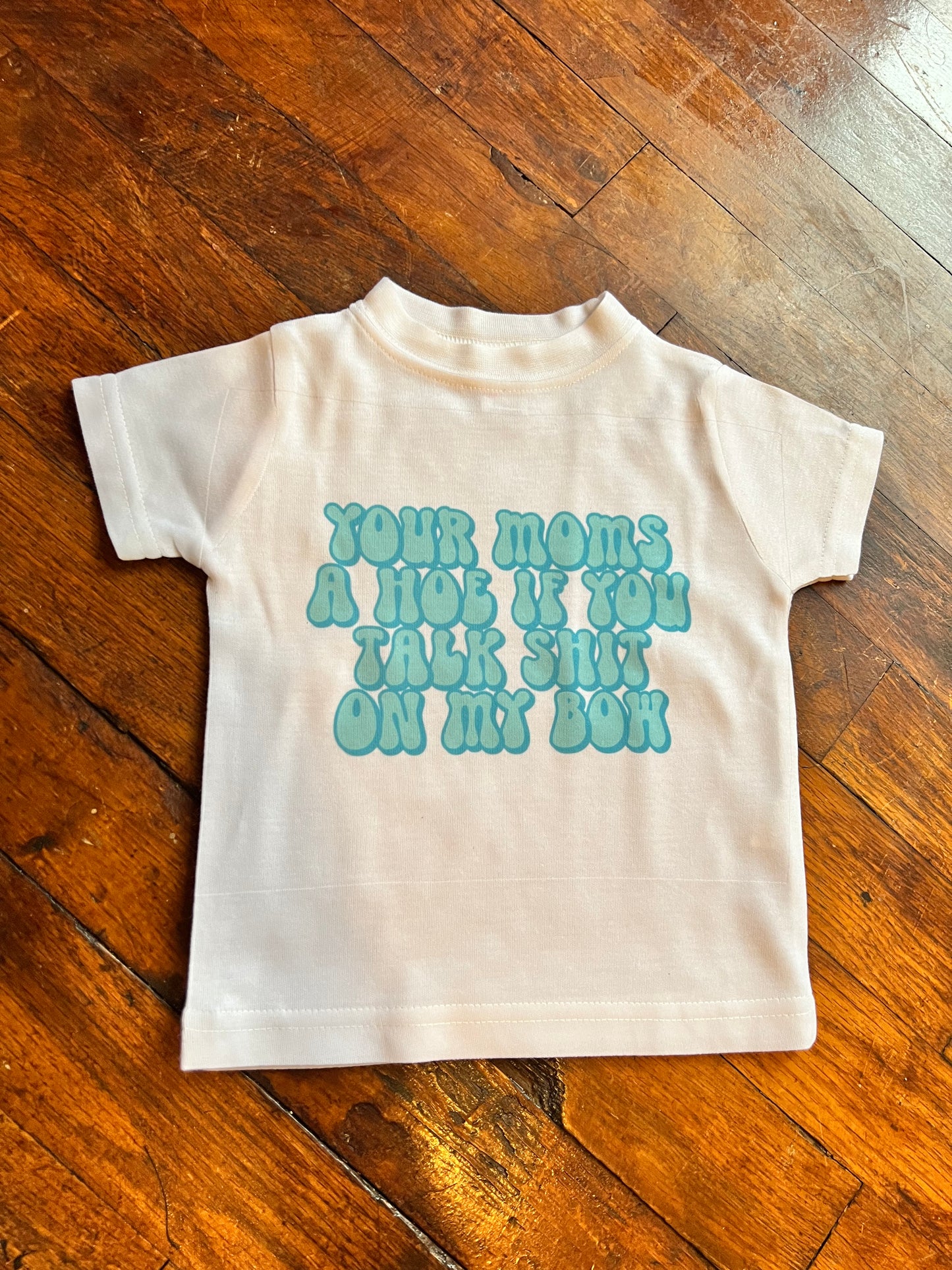 Blue Bow kids tee
