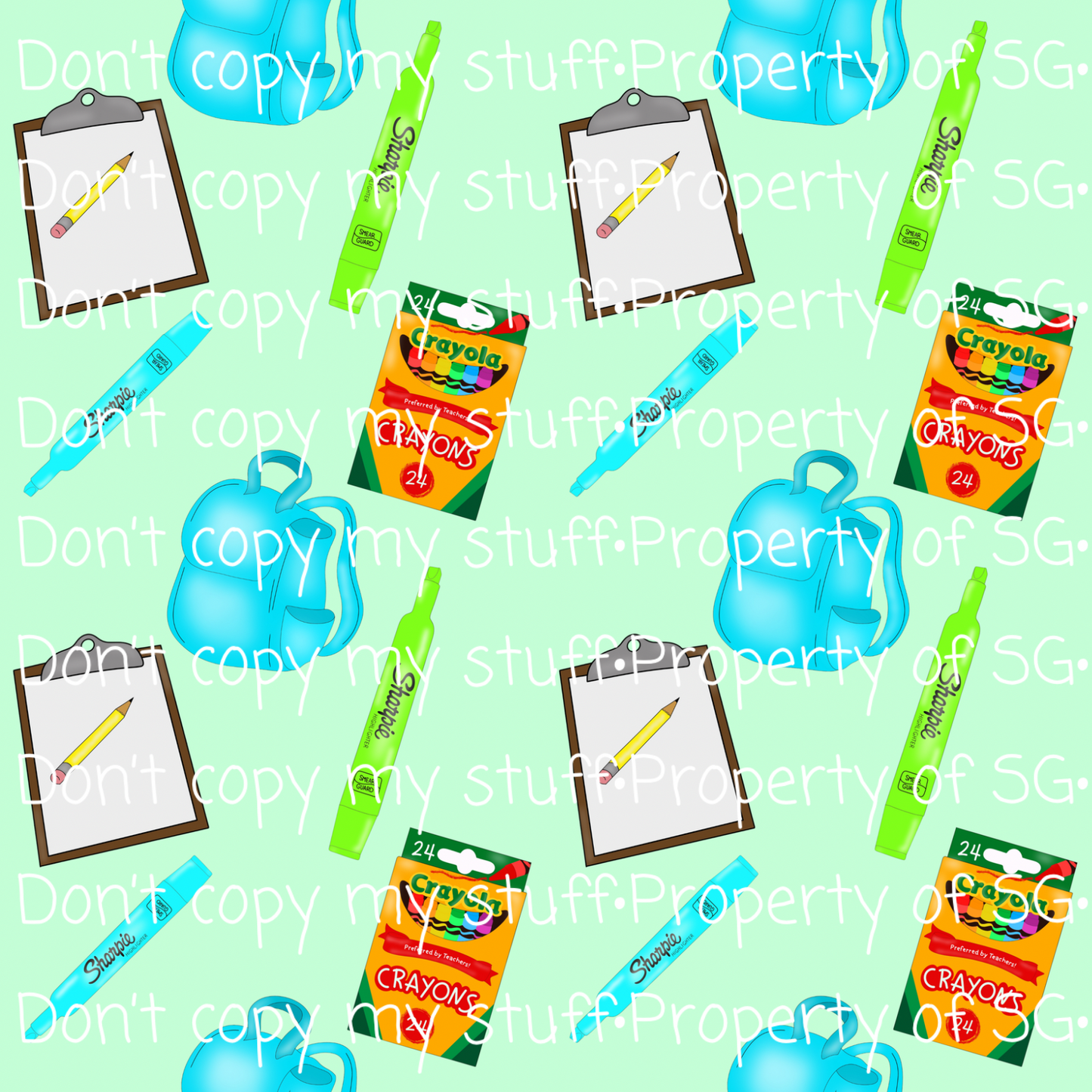 Boys Back To School Seamless