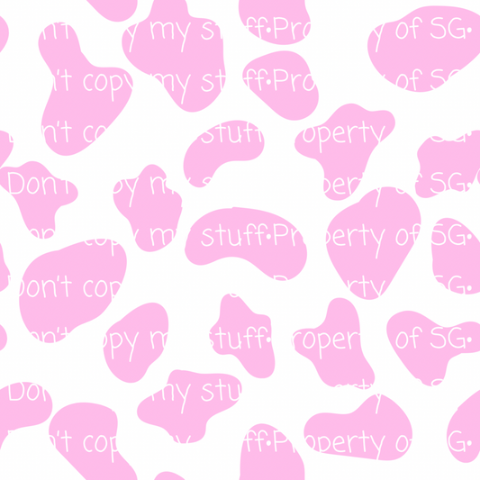 Pink & White Cow Seamless