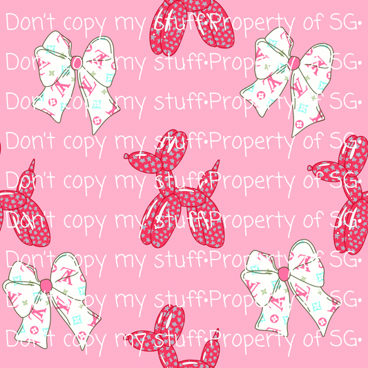 Balloons & Bows Seamless