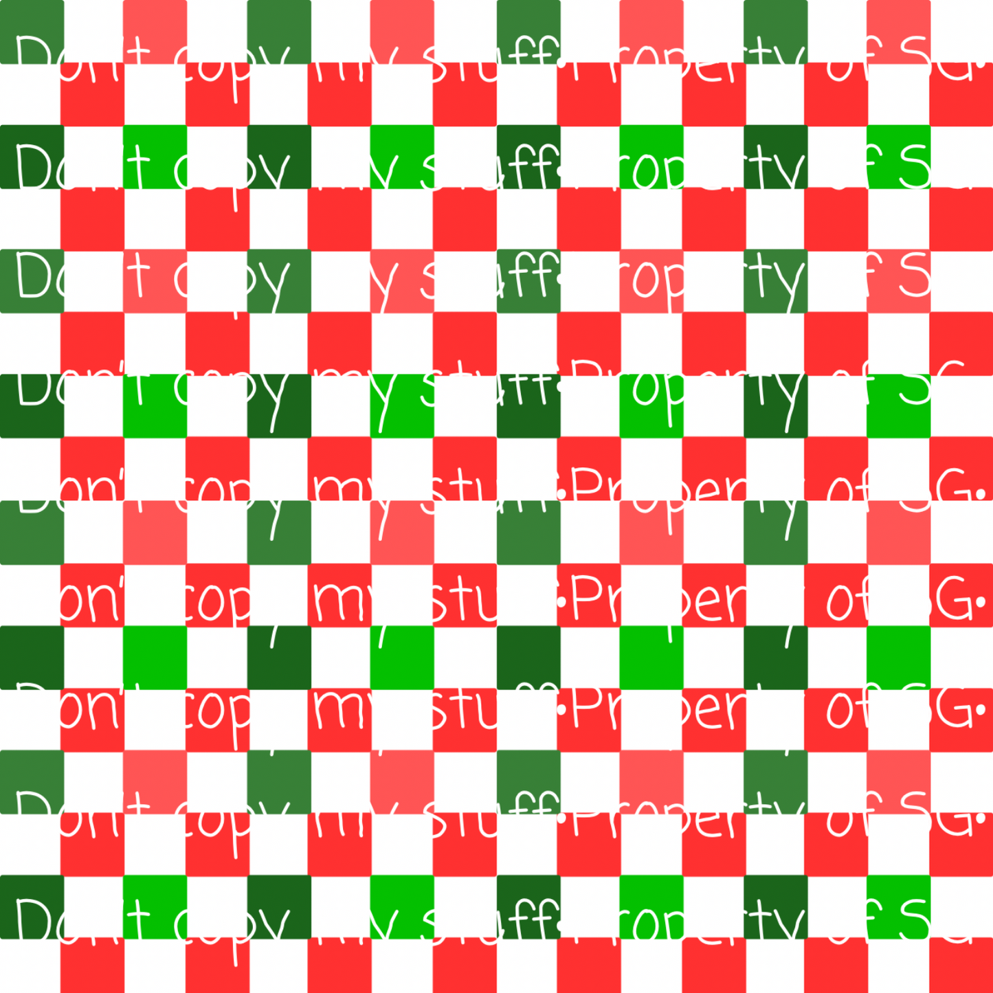 Christmas Checkered Seamless