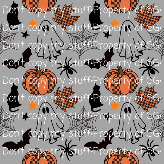 Checkered Spooky Seamless