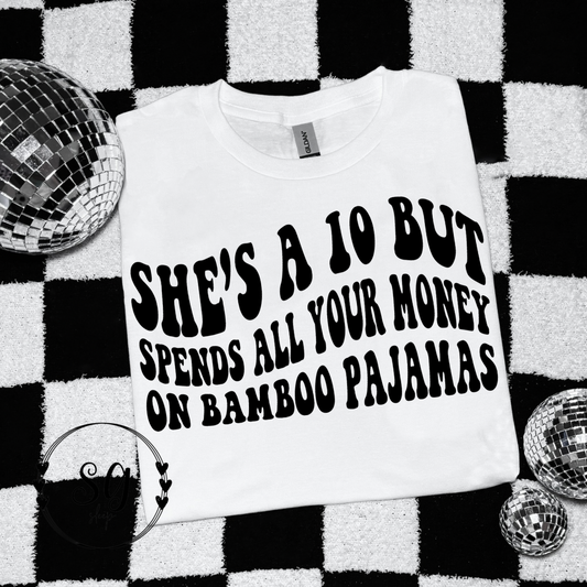 Spends all YOUR $ on Bamboo Tee