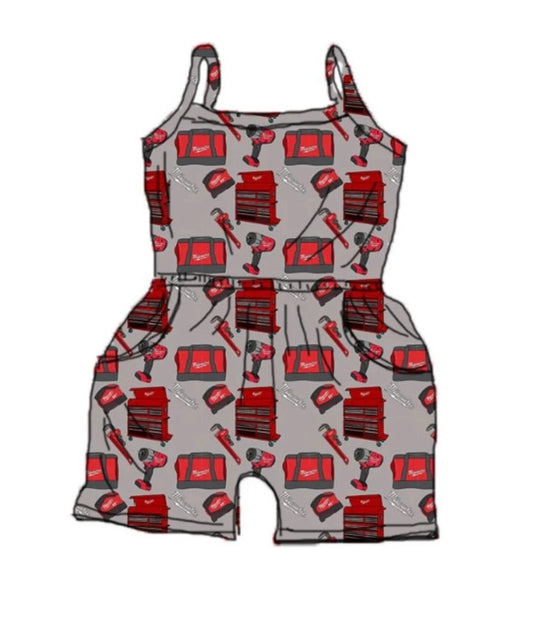Red Tool Box 2.0 Romper