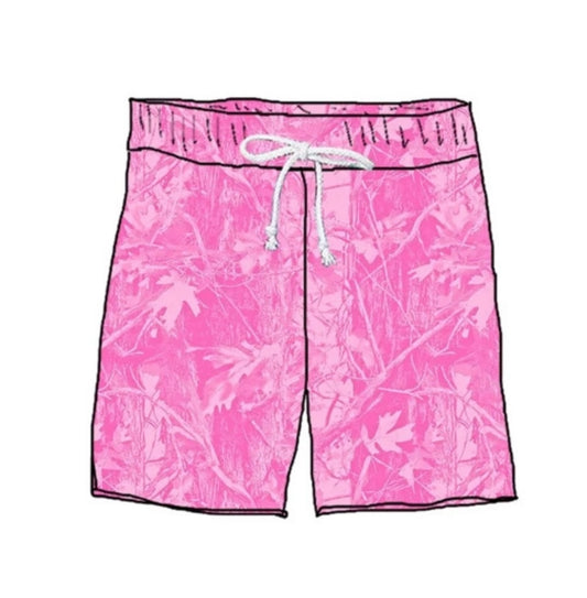 Pink Camo Mom Shorts