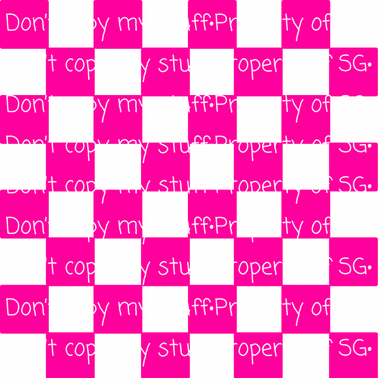 Classic Pink Checkered Seamless