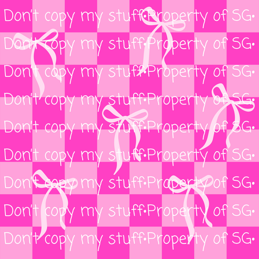 Pink Bows Seamless