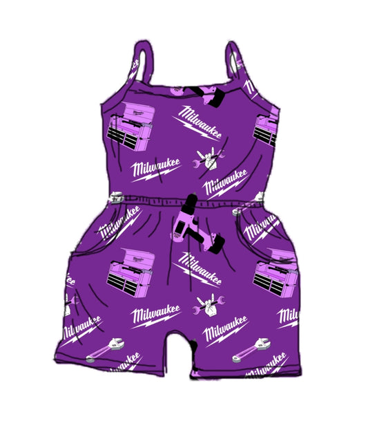 Purple Tool Box Romper