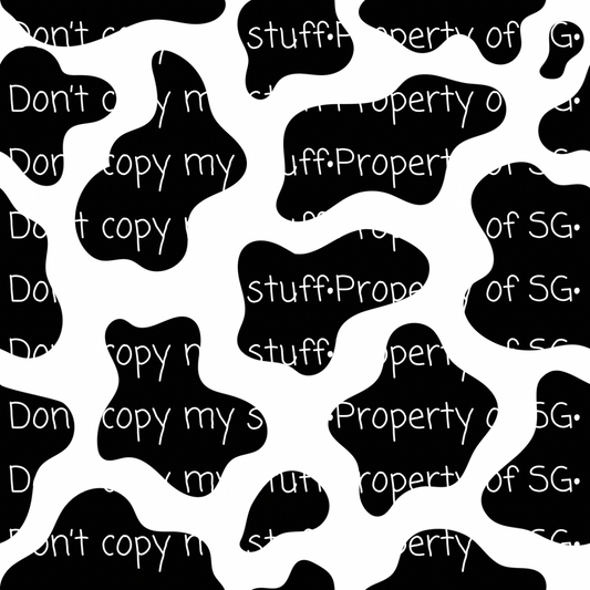 Black & White Cow Seamless