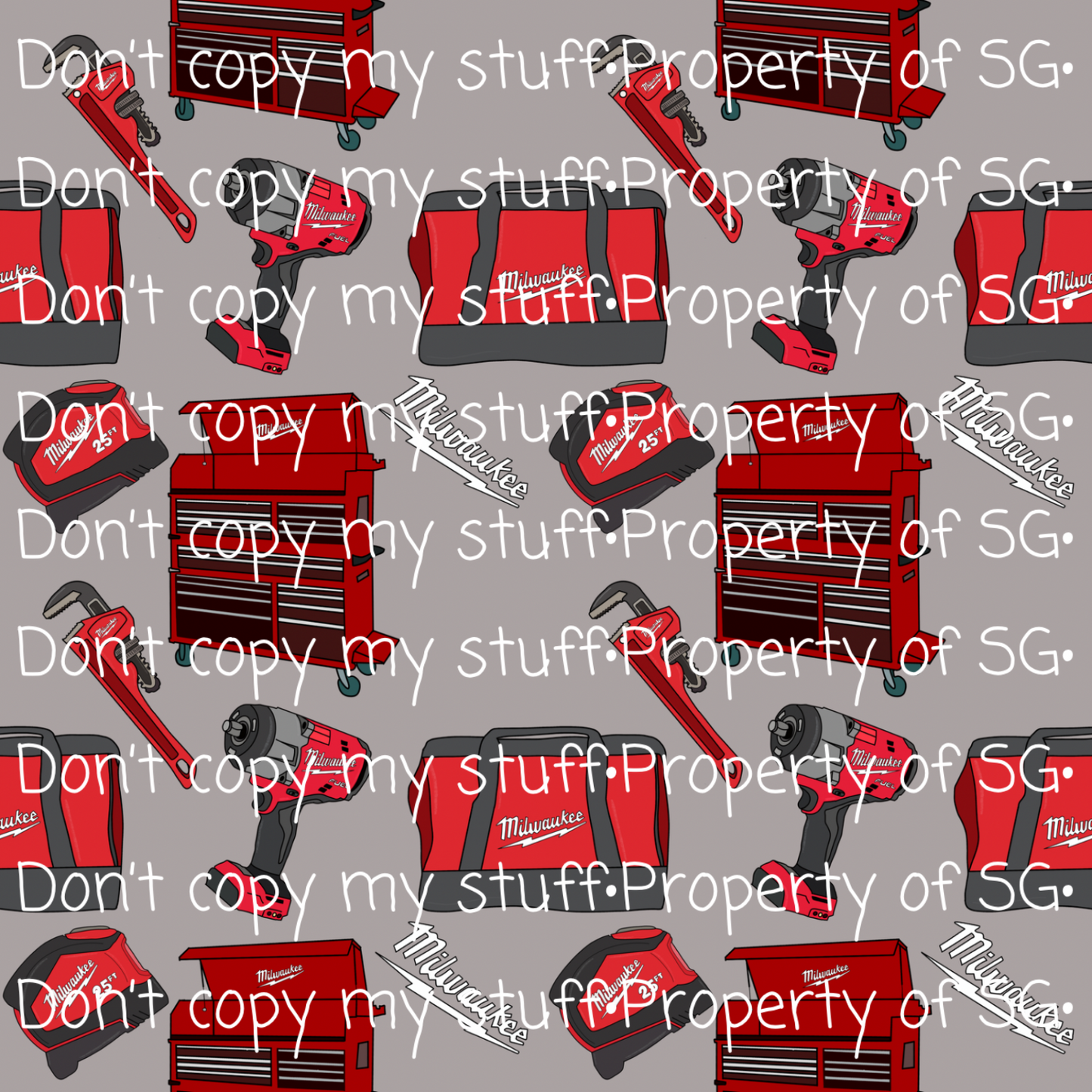 Red Tools Seamless