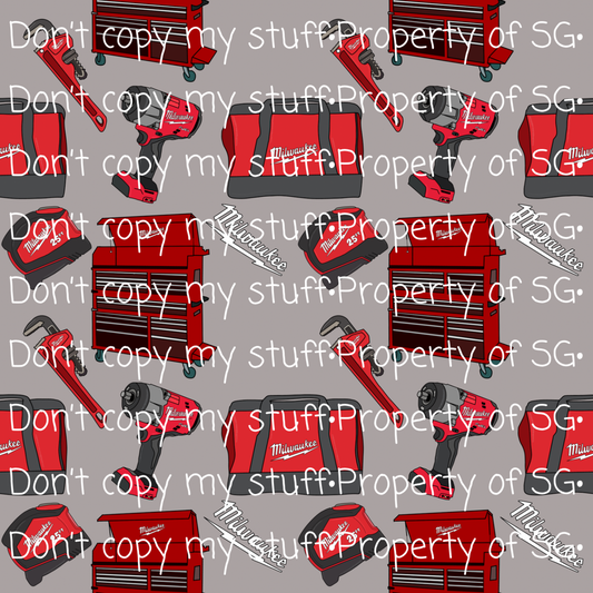 Red Tools Seamless