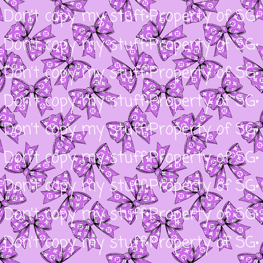 Purple Bows Seamless
