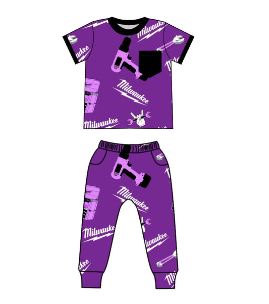 Purple Tool Box Joggers