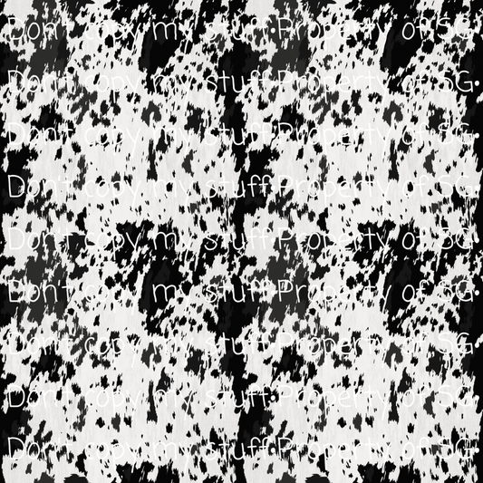 B&W Cowhide Seamless