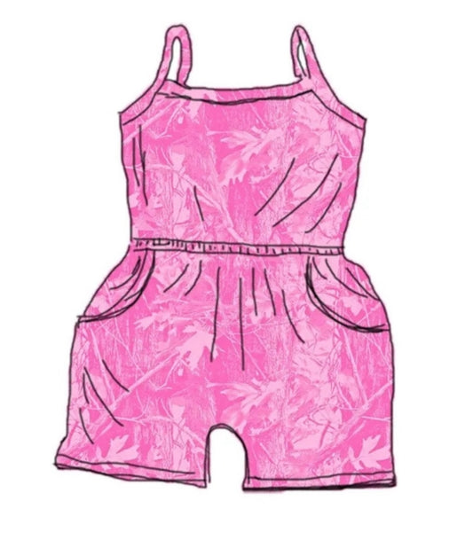 Pink Camo romper