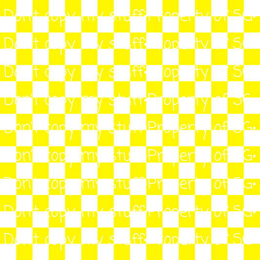 Classic Yellow Checkered Seamless