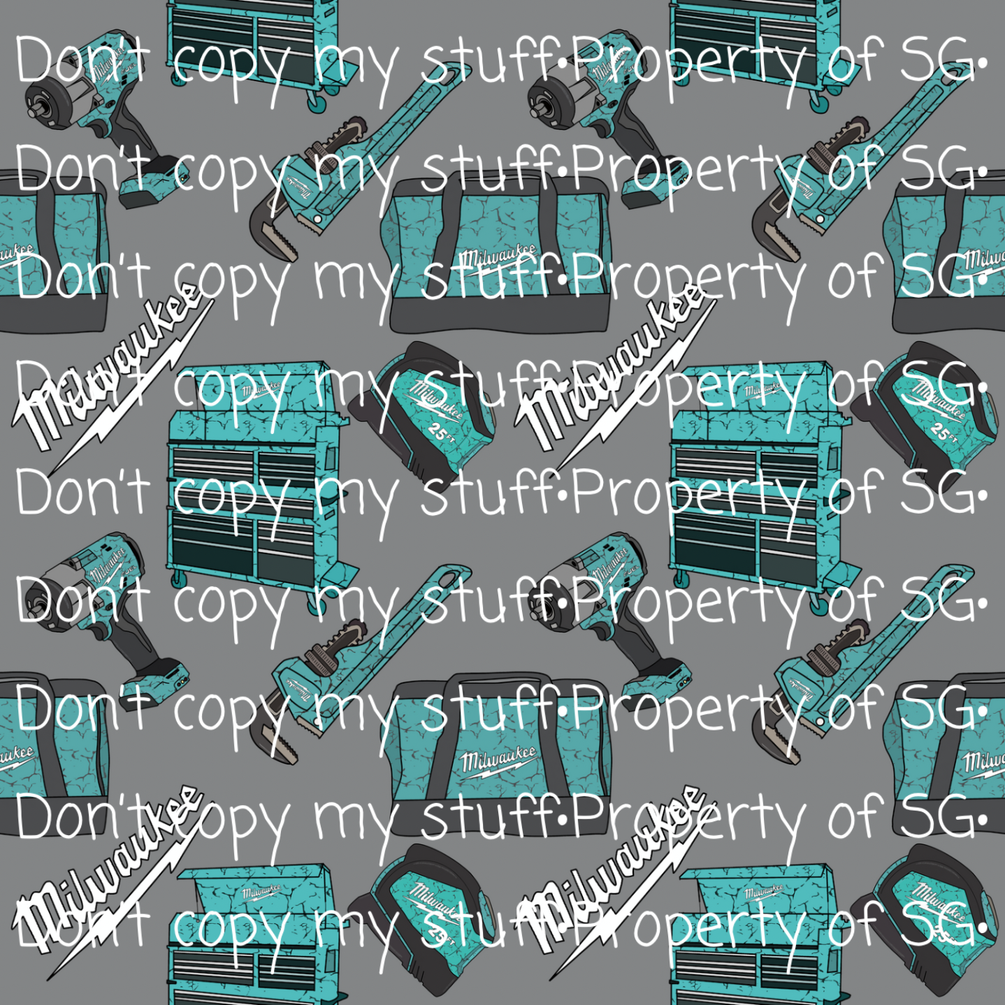 Turquoise Tools Seamless