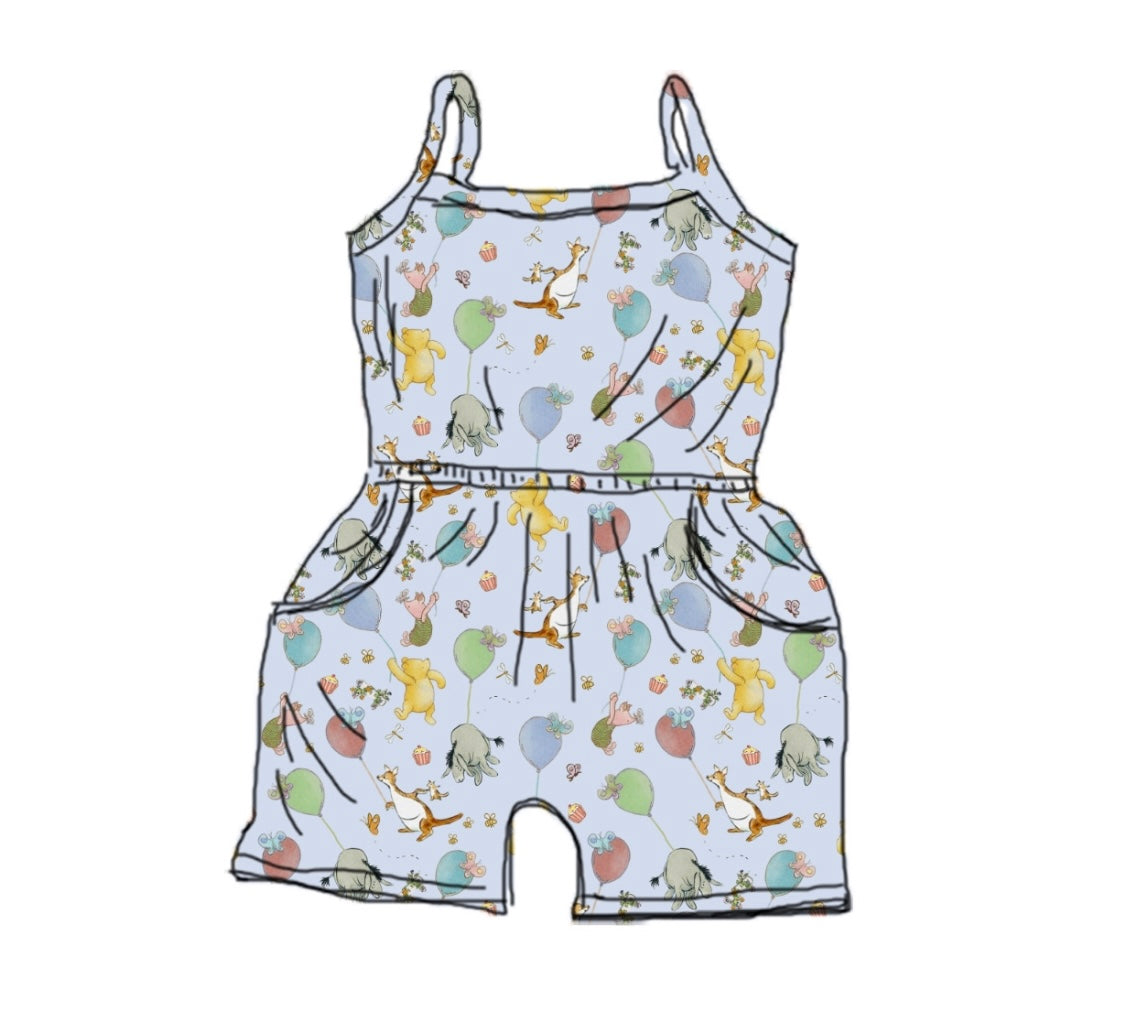 Party In Blue Romper