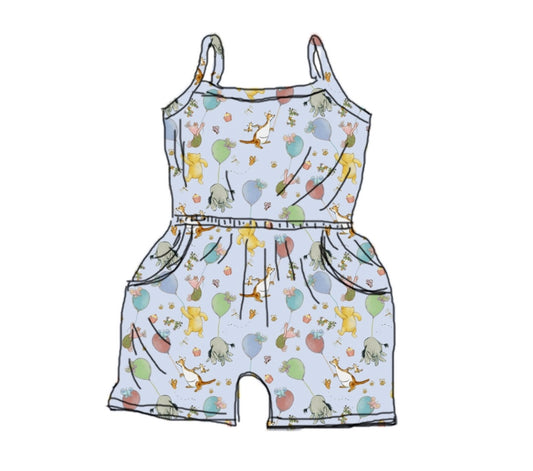 Party In Blue Romper