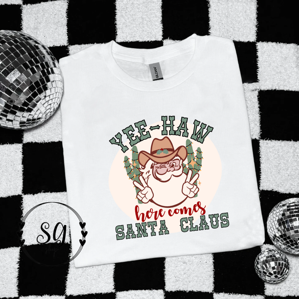 YEEHAW Santa Tee