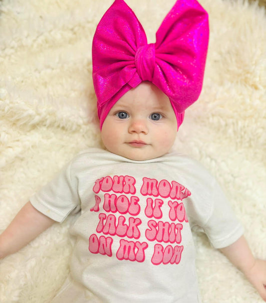 Pink Bow kids tee