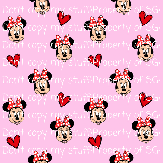 Pink Mouse Seamless