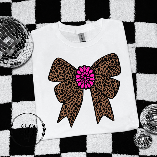 Leopard Coquette tee