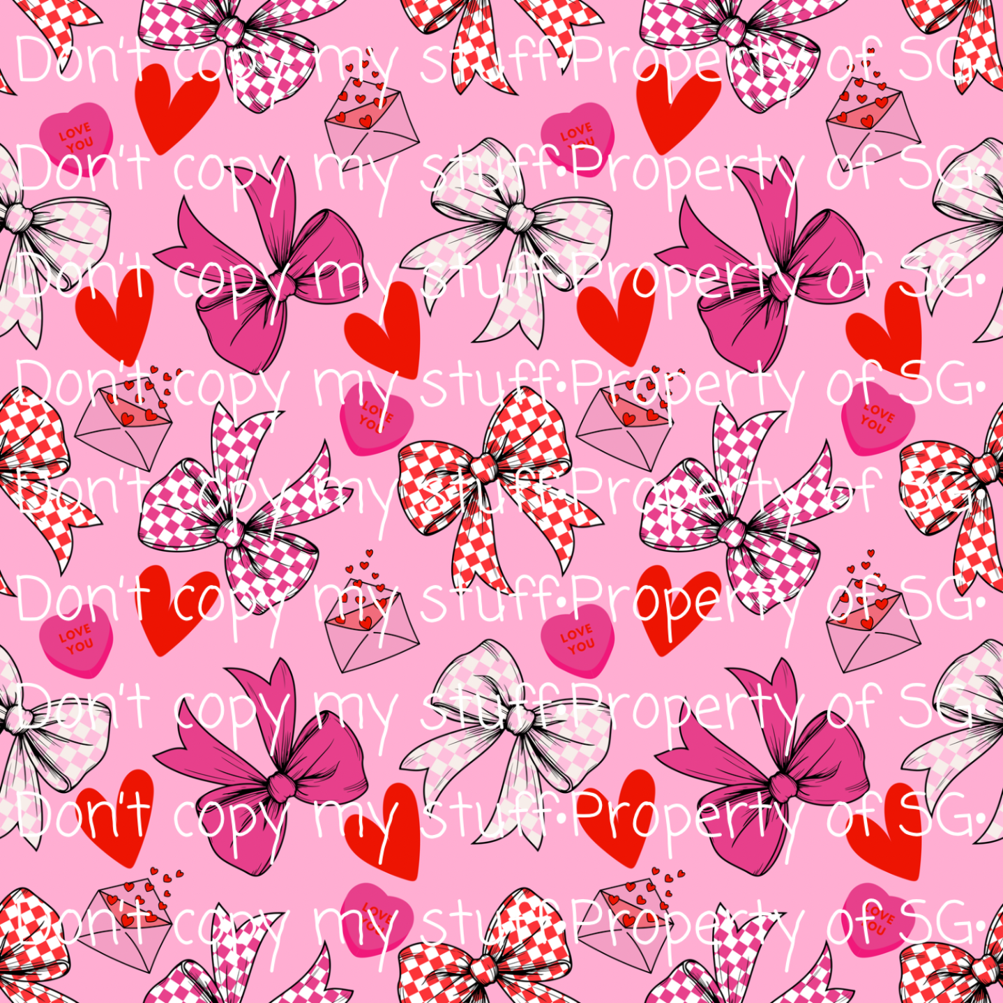 Valentine’s Bows Seamless