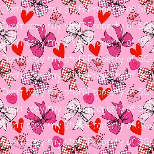 Valentine’s Bows Seamless