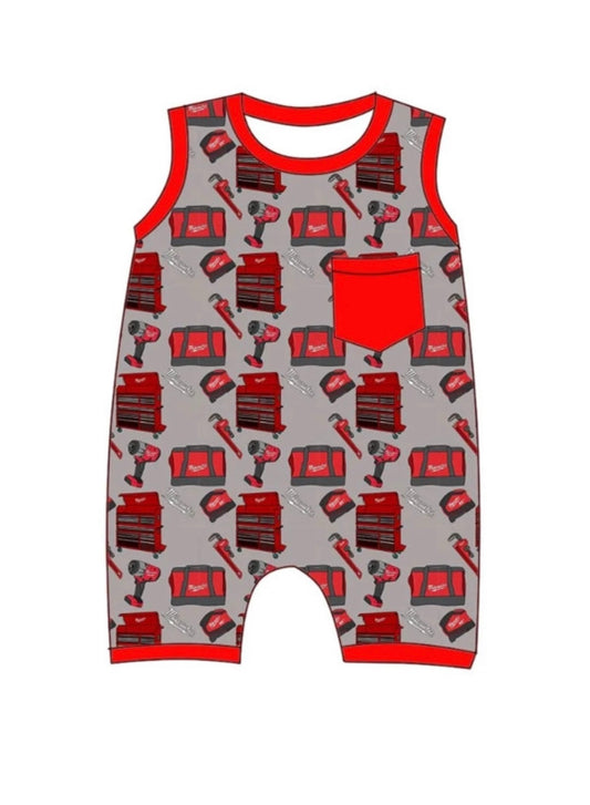 Red Tool Box 2.0 Romper