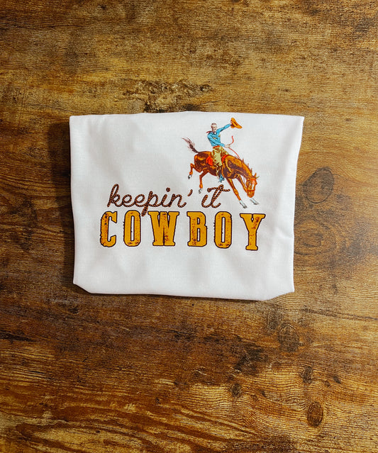 Keepin It Cowboy Kids Tee