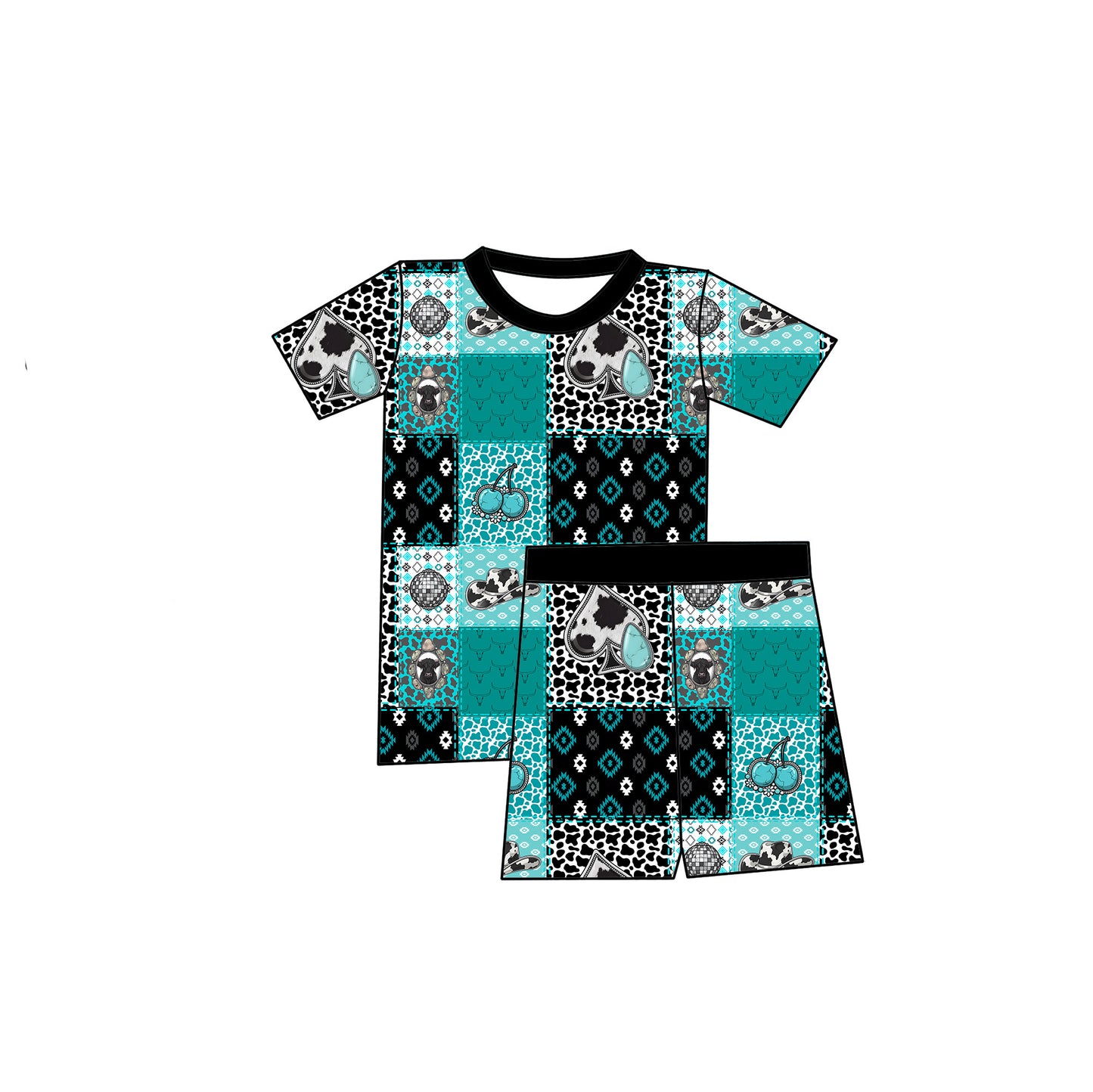 Country Sister Pajama Shorts Set