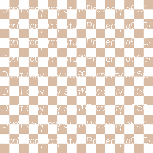 Neutral Checkered Seamless