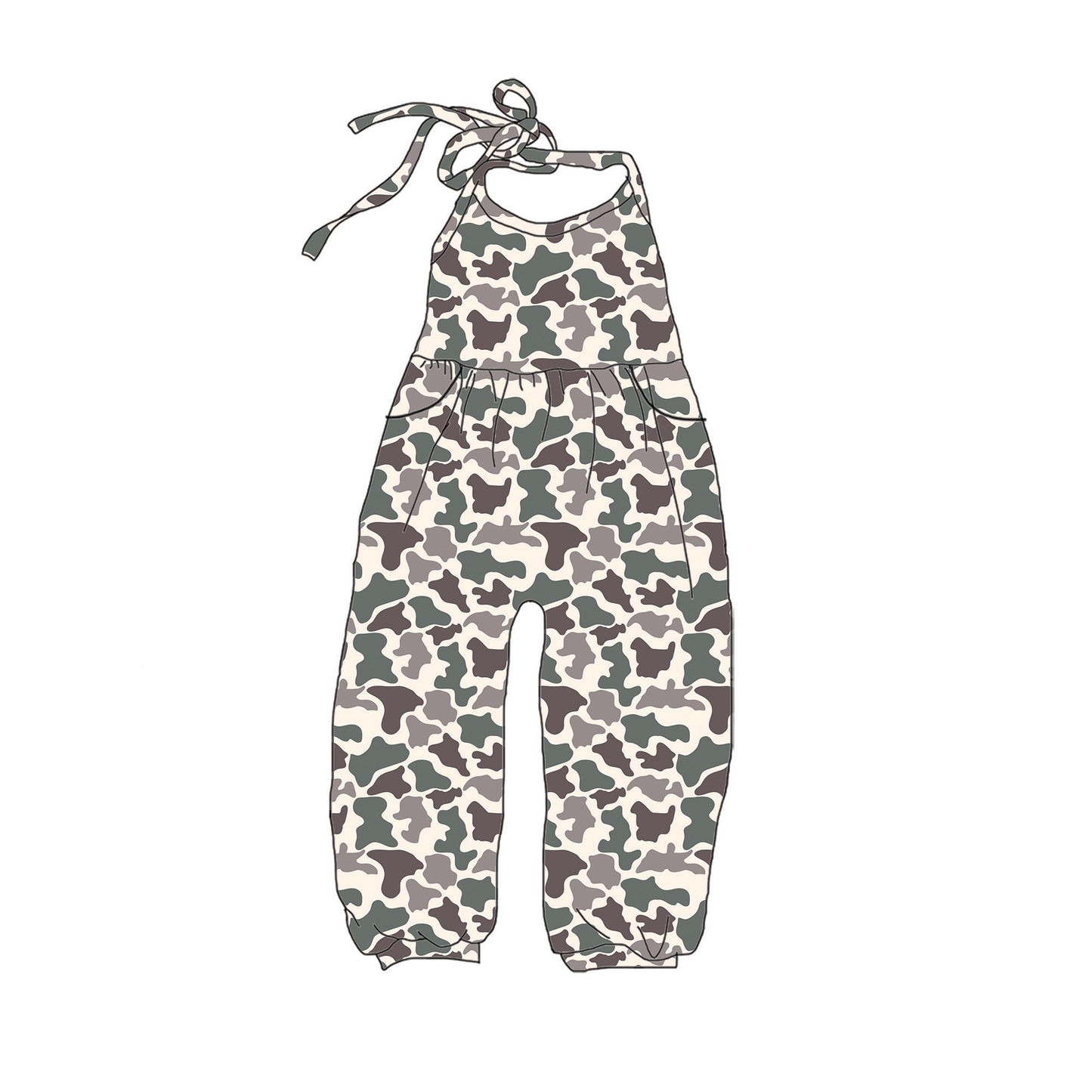 I’m a Doe-Light Halter Romper