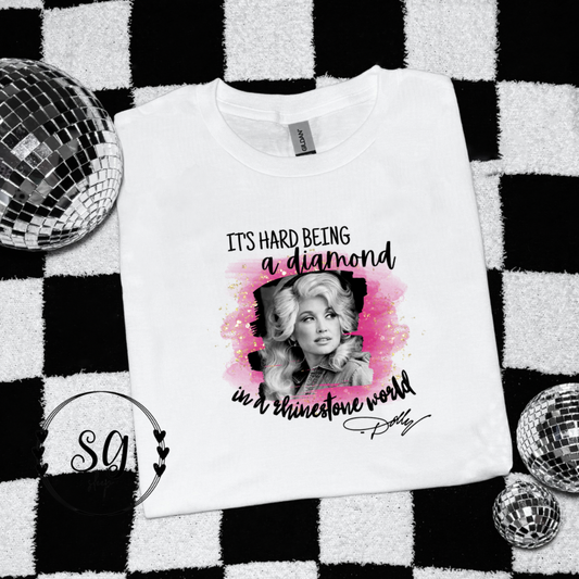 Diamond in a Rhinestone World kids tee