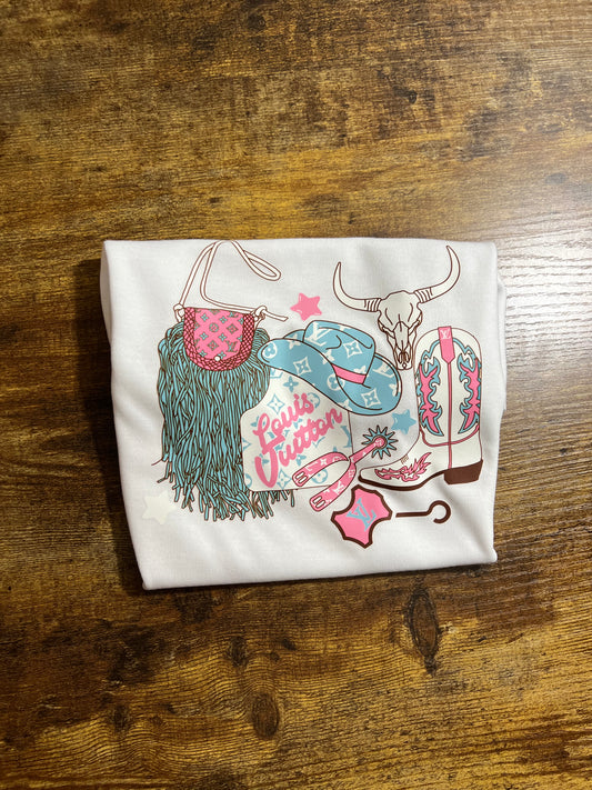 Rhinestone Cowgirl Kids Tee