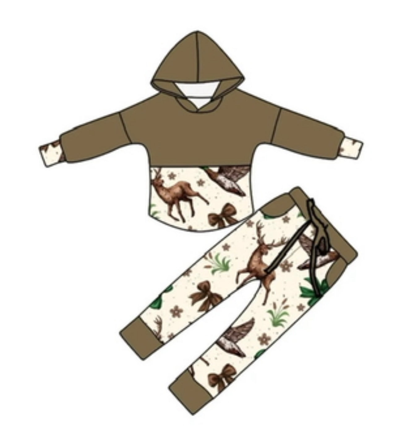 Ducks, Bucks & Bows Pullover Set