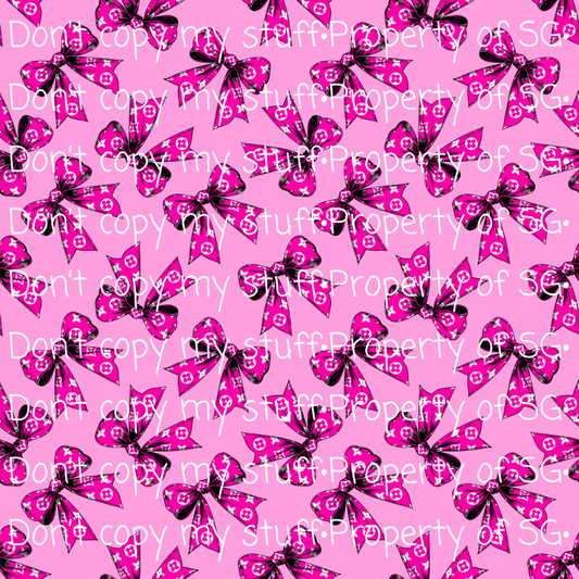 Pink Bows Seamless