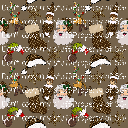 Boujee Christmas Seamless