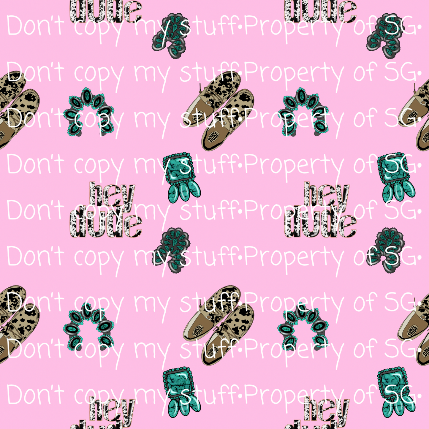 Pink Punchy Dudes Seamless
