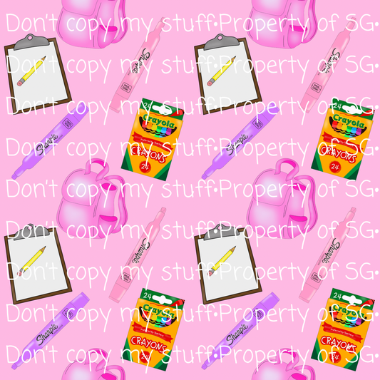 Girls Back To School Seamless