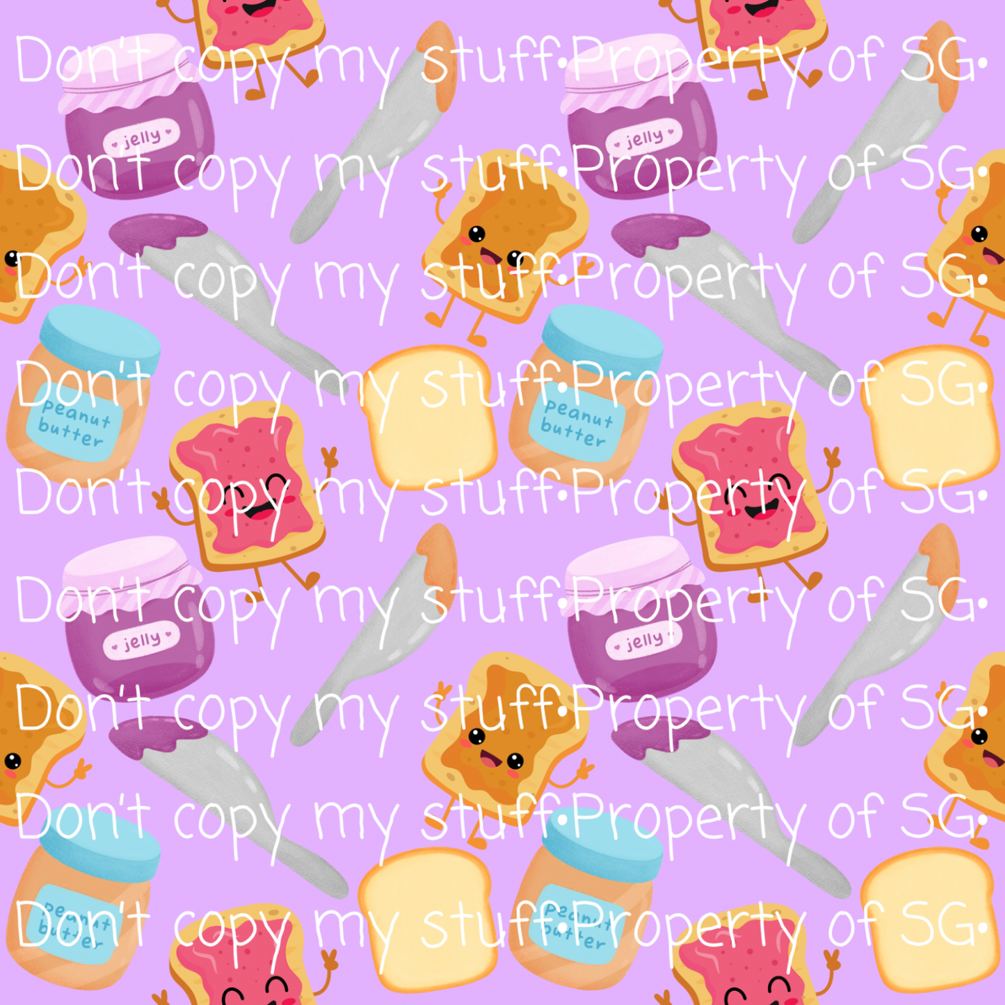 Purple PB & J Seamless