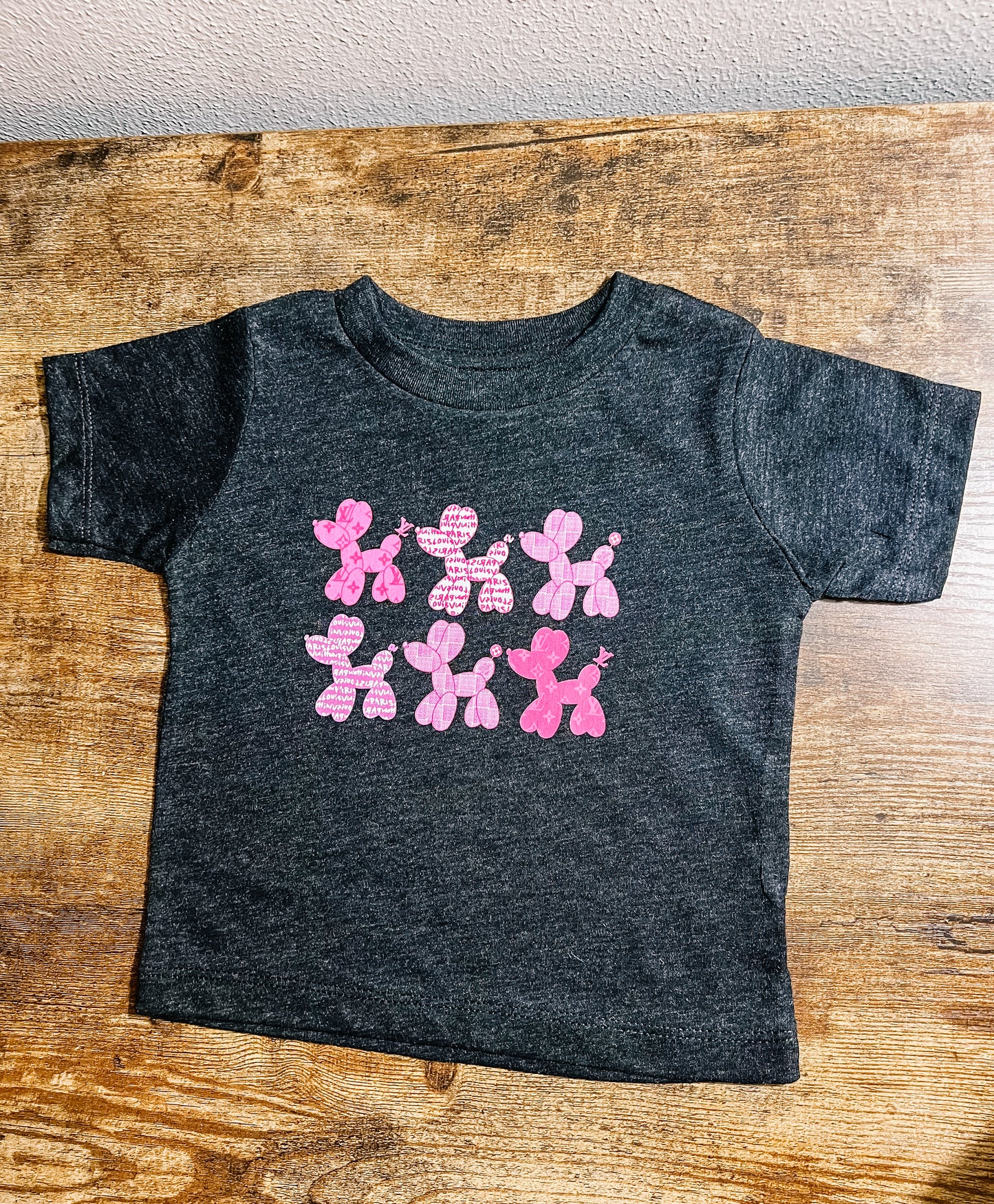 Pink Balloon Dogs Kids Tee