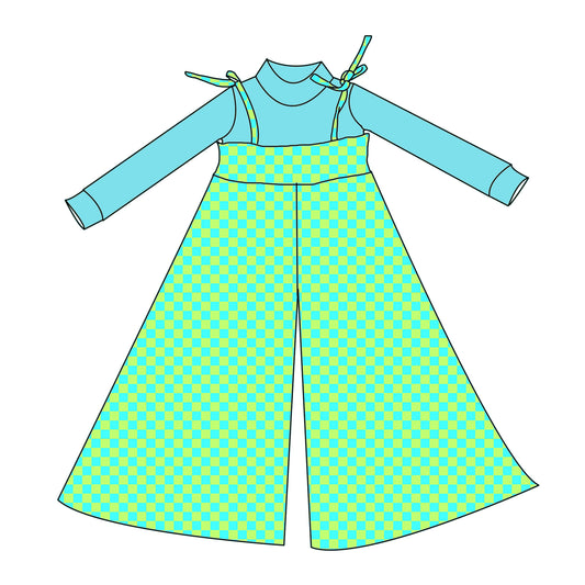 Rad Checks Flare Romper & Top