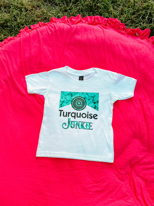 Turquoise Junkie Kids Tee