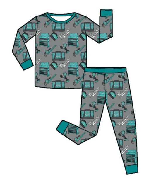 Turquoise Tool Box 2 Piece